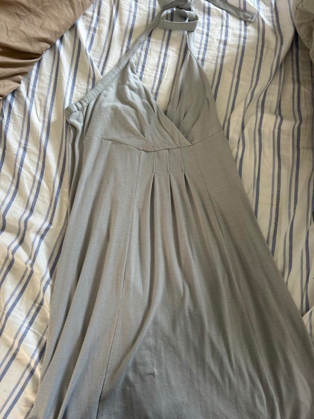 Vintage Y2K DKNY summer mini halter tie sundress